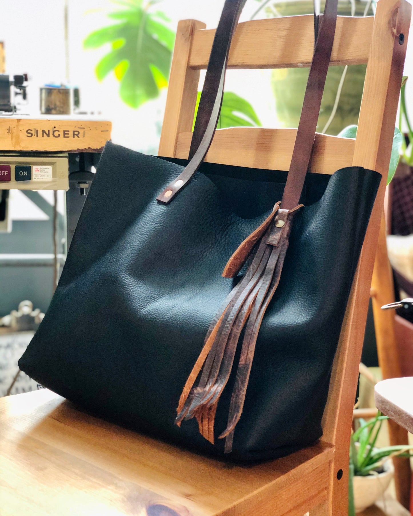 Basic Leather Tote Bag