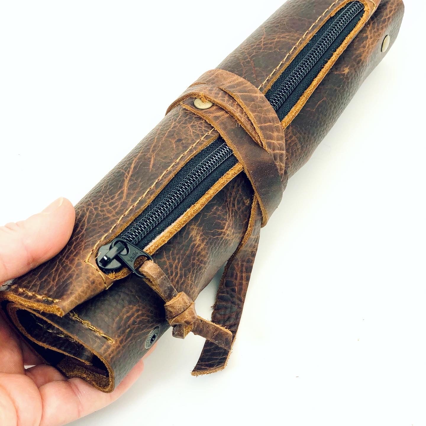 Leather Jewelry Roll