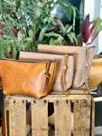 Muted Blush/Nude and Camel Leather Series