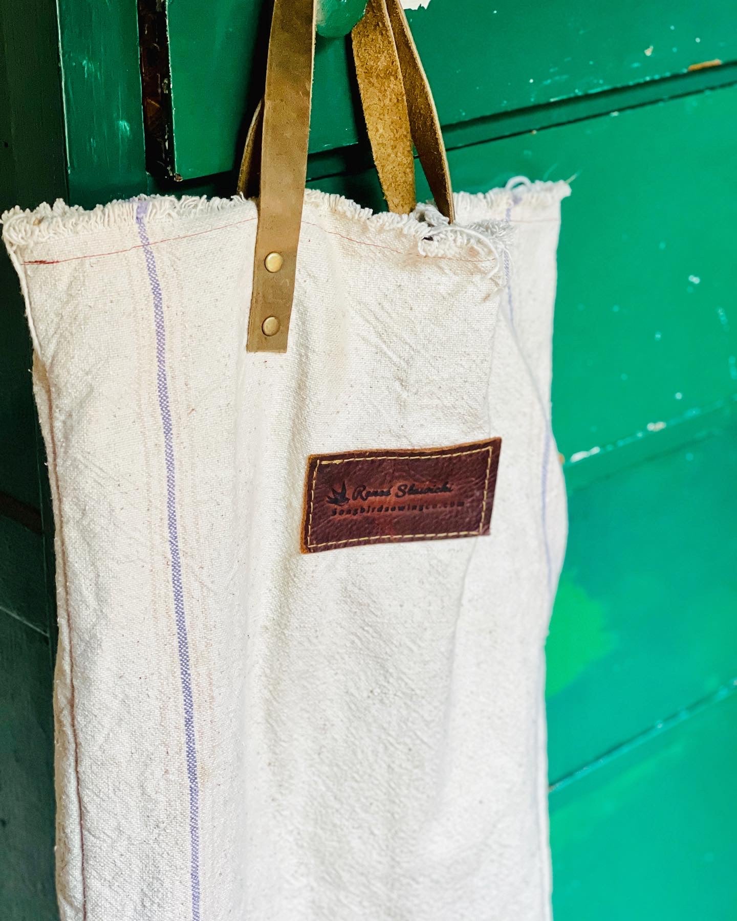 Vintage Grain Sack Market bag