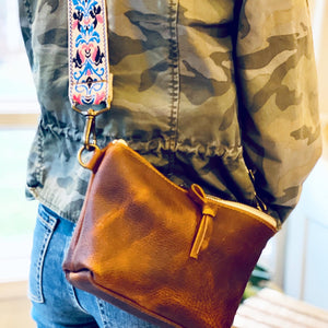 Small Brown Leather Crossbody