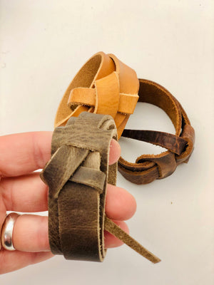 Kodiak Leather Knot Bracelet